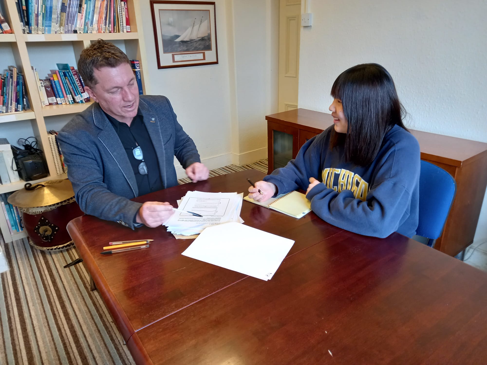 進路相談の様子